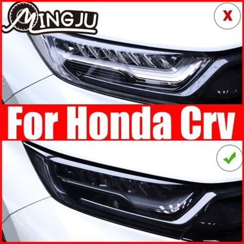 TPU Car Goods Black Headlight Film Protective Sticker for Honda crv cr-v 2017 2018 2019 2020 5th anti-scratch accessories