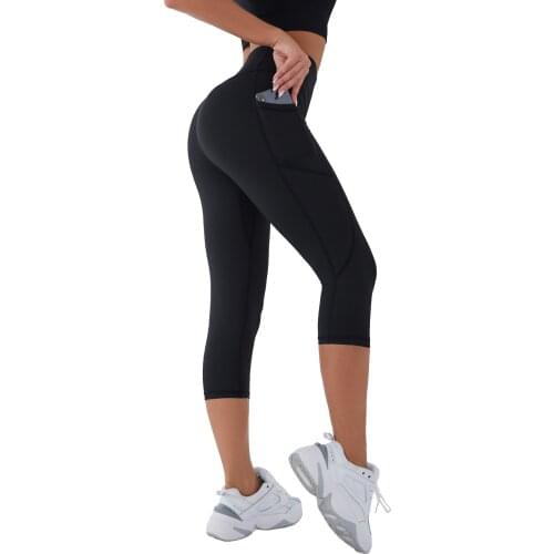 High Waist Black Legging Yoga Pant With Pockets Workout Jogging Running Gym Woman Fitness Leggings Plus Size