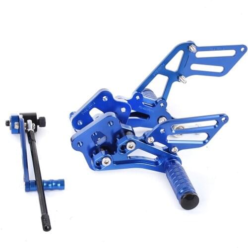 CNC Adjustable Rearset Footrest Foot Pegs Rear Footpegs Kit for Suzuki GSX-R600 GSXR600 /750 2006-2010 free shipping