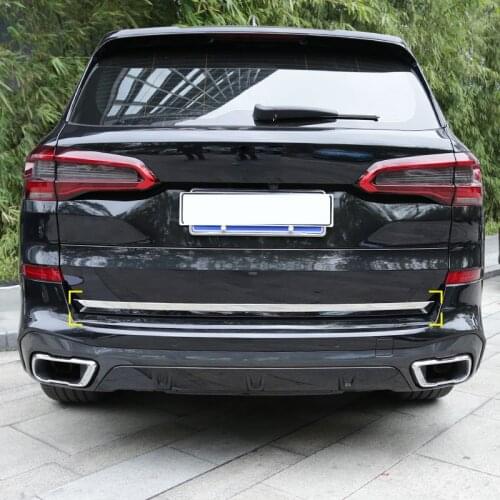 For BMW X5 G05 2019 2020 Stainless Chromium Styling Car Rear Trunk Lid Decoration Cover Trim