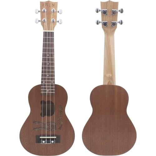 21 Inch Ukulele Sapele Soprano Ukulele Bunny Bear 4 Strings Hawaiian Guitar Beginner Kids Musical Instrument Gifts Mini Guitarra