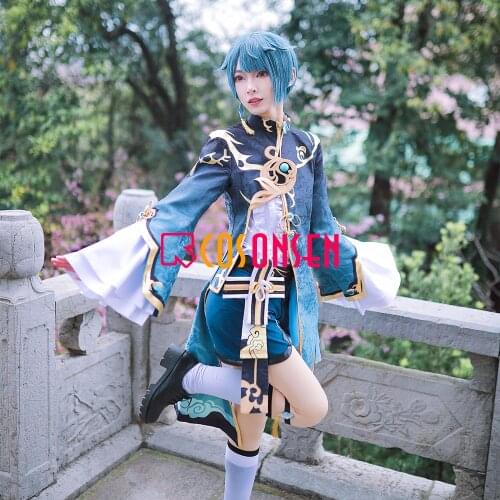 Genshin Impact Xingqiu Cosplay Costume Full Set COSPLAYONSEN Mens Custom Made