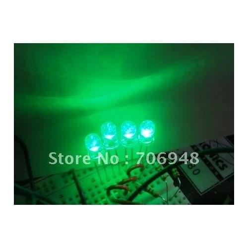 Mix through hole 5mm Ultra Bright green led diode