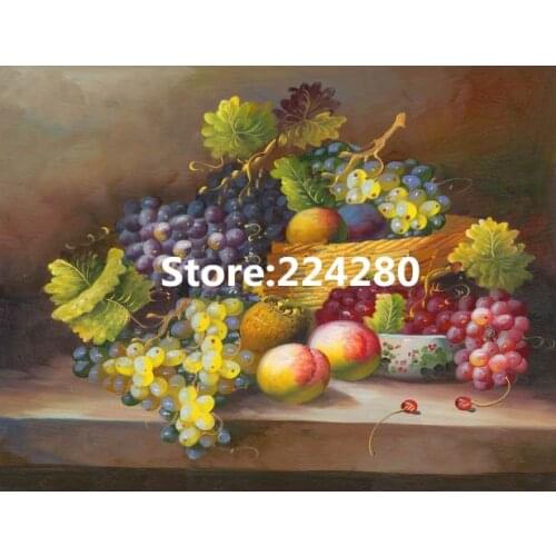Needlework,for embroidery,DIY Aida 14CT Unprinted Cross stitch kit,The table of the fruit baske Restaurant Cross-Stitching decor