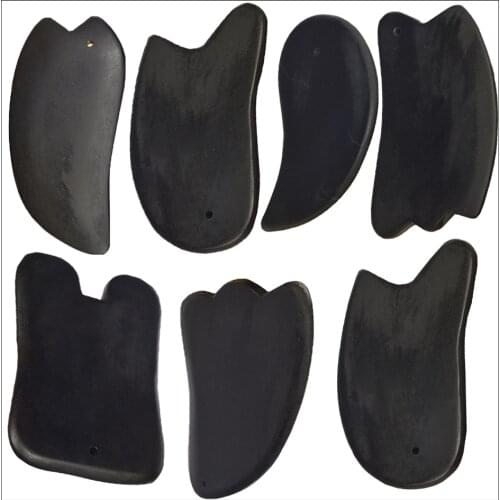 Natural Bian Stone Guasha Scraper Face Massage Pressure Therapy Massager Facial Skin Care Beauty Tool For Neck Body Gouache