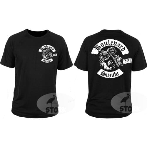 2019 New Fashion Brand Clothing T Shirt T-shirt Boulevard Cruiser Chopper Motorcycle Rockers Free Shipping