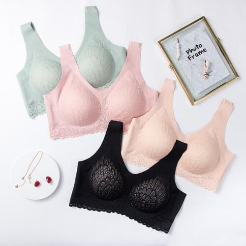 2021 New Women Seamless Bra Push Up Gathers Shock-proof Pad Female Intimate Fashion Comfortable Bralette Underwear Lingerie