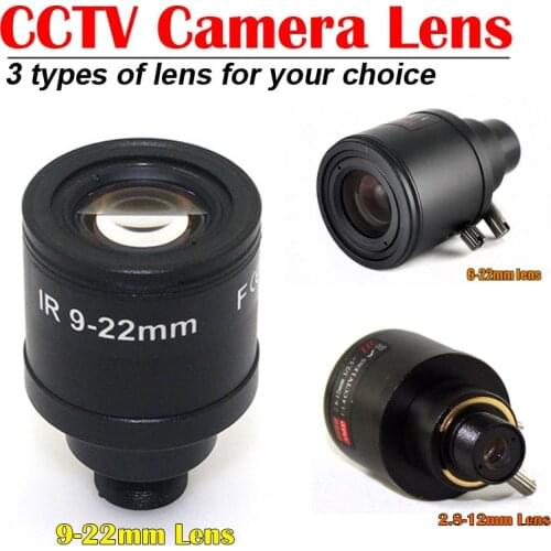 CCTV lens 9-22mm 2.8-12mm 6-22mm manual varifocal M12 mount varifocal Lens For 4MP/5MP CMOS/CCD Sensor Security IP/AHD Camera