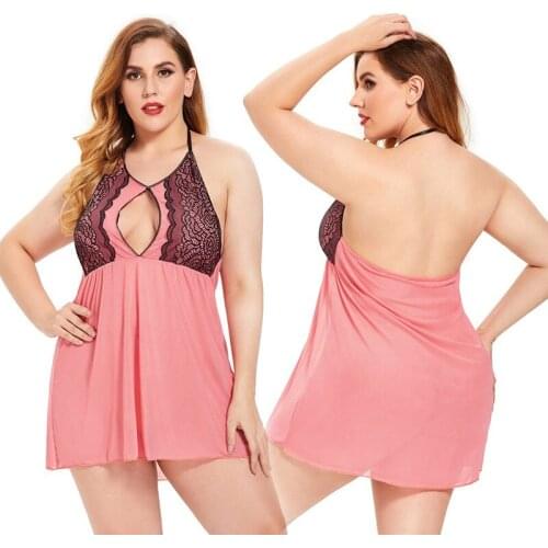 Sexy dress European and American sex pajamas pajamas Big Size Q410