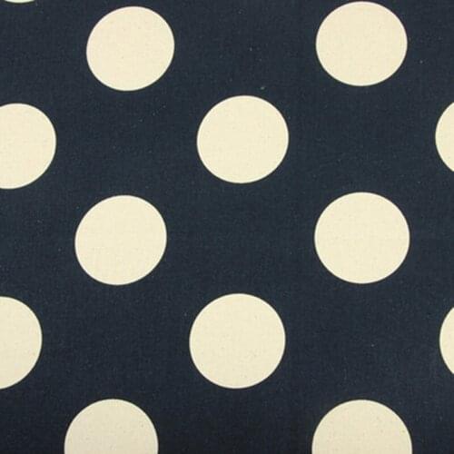 Half yard thicken cotton fabric with big round dot print, handmade DIY bag tissue 100% cotton CR-106