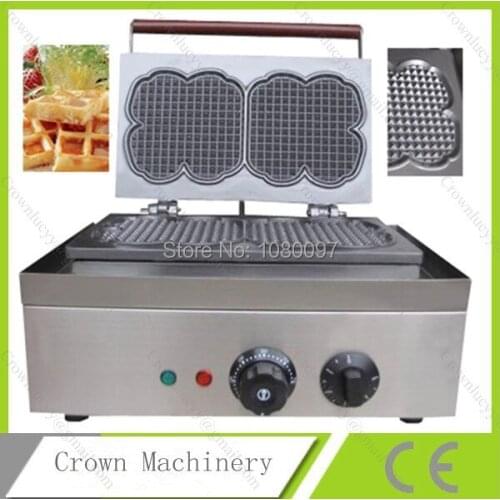 Commercial automatic floral waffle maker with CE certificate;110V 220V Waffle Maker Iron Machine Baker