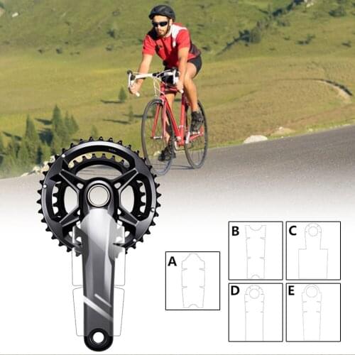 Bicycle Crank Protector Stickers Decals MTB Mountain Bike Adhesive TPH Film Transparent Protective Film For Bicycle Crank