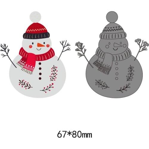 Christmas Snowman Metal Cutting Dies for DIY Scrapbooking Handmade Paper Craft Steel Template Stencil Stamps Marry Christmas
