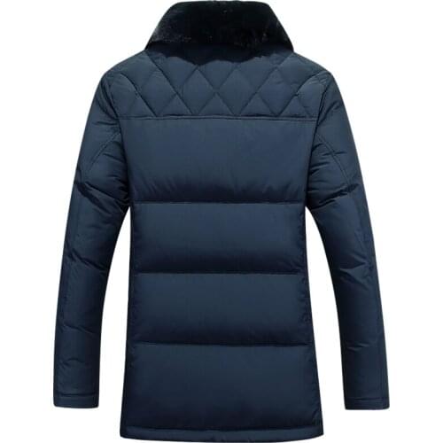 With Jacket Men Warm Faux Fur Collar Warm Thicken Winter Coat Men Casual Slim Outwear Jacket And Cotton Parka M-3XL YYJ0038