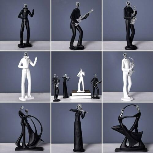 Nordic Minimalist Music Band Character Living Room Home Decoration Creative Tv Cabinet Wine Cabinet Abstract Craft Decoration