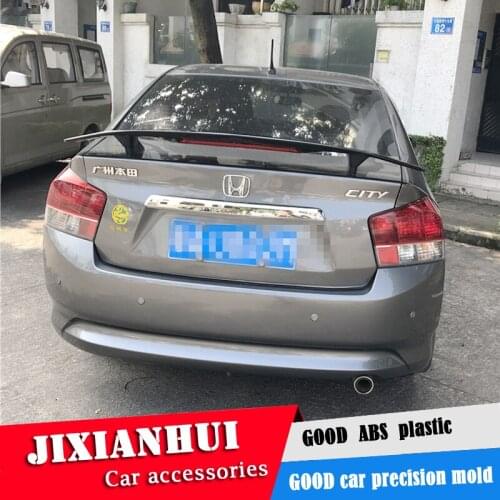 For Honda City Spoiler 2008-2018 City Spoiler TF ABS plastic Material Car Rear Wing Color Rear Spoiler