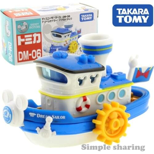 Takara Tomy Tomica Disney Motors DM-06 Dream Sailor Donald Duck Car Hot Pop Kids Toys Vehicle Diecast Metal Model