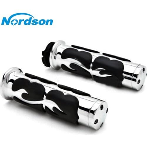 Nordson Universal 25mm Motorcycle Handlebar Hand Grips For Harley Suzuki Kawasaki Yamaha Honda Steed 400/600 SHADOW 400/750