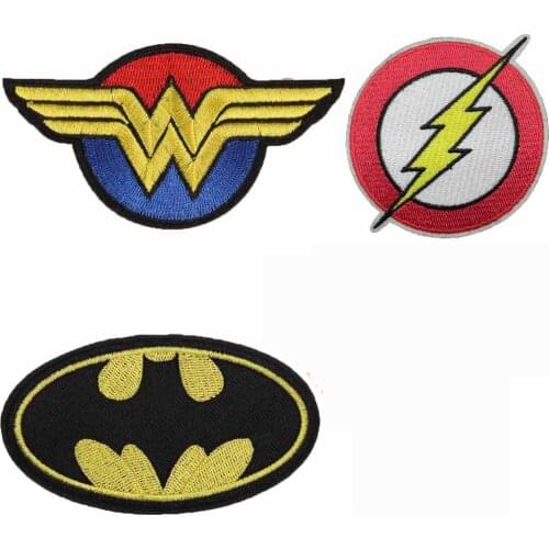 Bat W Iron On Embroidered Clothes Patches For Clothing Stickers Garment Wholesale