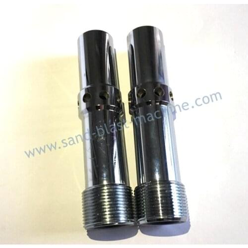 High pressure 100% boron carbide sandblasting gun,double air inlet boron carbide sand blast nozzle 6mm/8mm/10mm/12mm