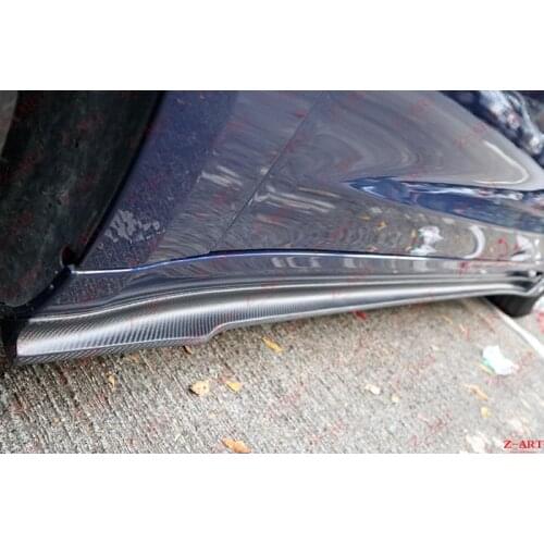Z-ART for Tesla model 3 carbon fiber side lip model 3 V carbon fiber side skirts for Tesla Model 3 carbon fiber side spoiler