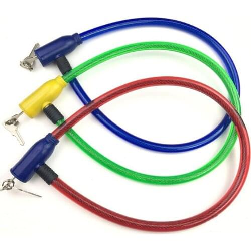 Stainless Steel Ring-shaped Key Lock Bike Bicycle Wire Lock Cycling Accessories MTB Bike Lock Accessories Parts