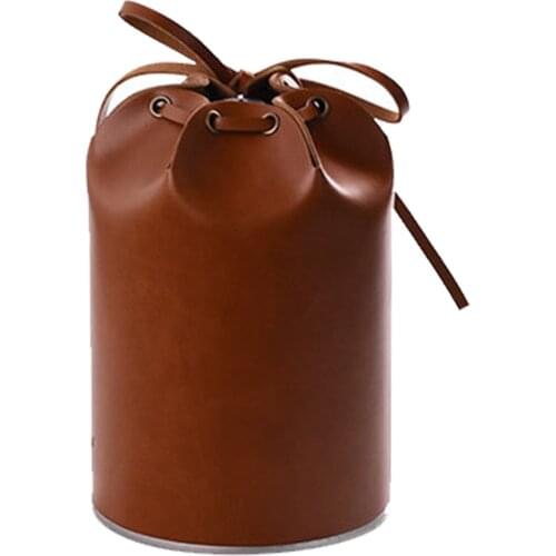 Gas Canister Protective Cover Durable Canister Cover Bag Fuel Cylinder Storage Bag Camping Gas Tank Leather Bag Case