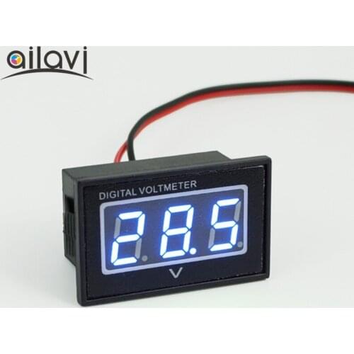 0.36" DC3.0-30V Waterproof Blue LED Digital Battery Tester Suitable For Moto/Car Power Supply Monitor Voltage Measurement