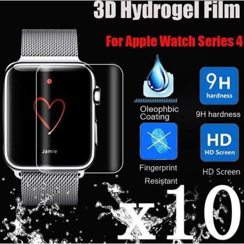 2/5/10pcs Hydrogel 3D Full Coverage Screen Film 9H HD Clear Films Protector 38/40/42/44 mm For iWatch Apple Watch Series 1 2 3 4