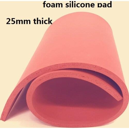 25mm thickness expanding foam silicone pad foaming Potholder silica gel rubber latex foam sheet silicon foam board