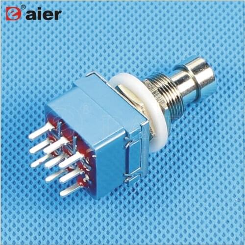 25PCS PBS-24-312P 3PDT momentary stomp foot switch with PCB terminals