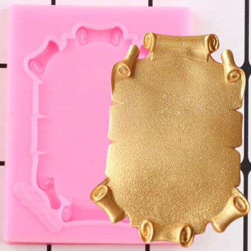 3D Frame Silicone Fondant Molds Wedding Cake Decorating Tools Cupcake Topper Cookie Baking Candy Clay Chocolate Gumpaste Moulds