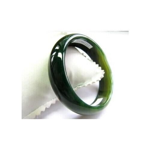 437 Beautiful Chinese Green Agate Bangle /Womens Bracelet (A0429)