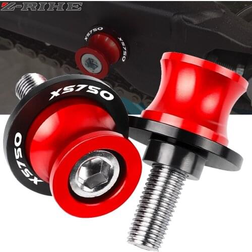 6mm Motorcycle accessories CNC Aluminum Swingarm Spools Stand Screws Modified Accessory For Yamaha XS750 XS 750 1977 1978 1979