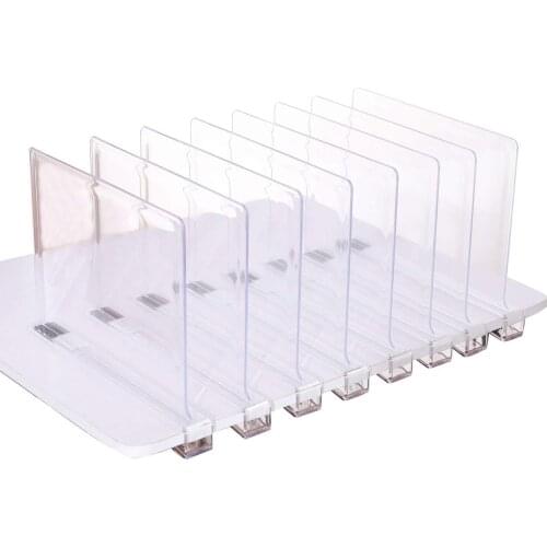 Acrylic Board Transparent Clapboard Dummy Plate Bookshelf Commodity Shelf for Home School