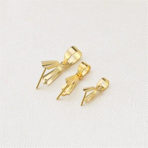 DIY accessories 18K gold button accessories button 18K pendant button melon seed buckle jade jade crystal clip buckle