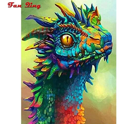 Full Square/Round Drill 5D DIY Diamond Painting "Cartoon Dragon" 3d Rhinestone Embroidery Cross Stitch 3D Home Decor Gift