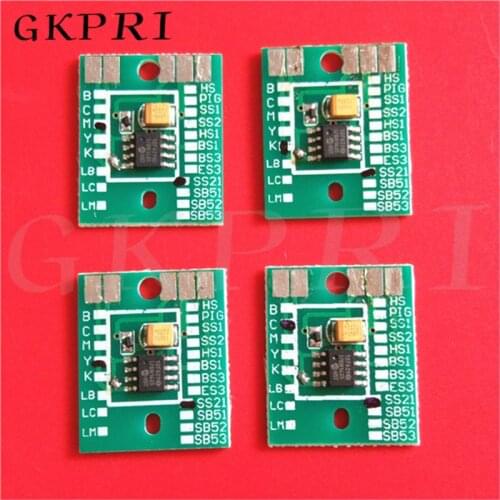 Free shipping large format printer Mimaki SS21 chip for JV33-160 JV5 CJV30 ink bottle permanent chip C/M/Y/K 4 colors