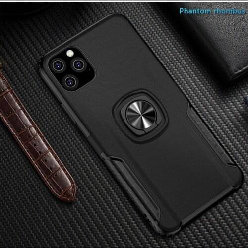 For iPhone 11 PRO MAX 2019 Case Rubber Shockproof Rugged Armor Ring Stand Case For iPhone 11 11pro MAX 12 MINI 12 PRO MAX Cover