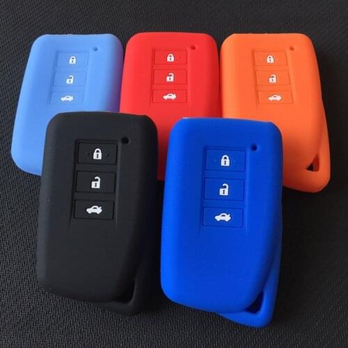 ZAD Silicone car key case cover holder shell for Lexus NX GS RX ES GX LX RC IS 250 200 350 300H 450H CT200 RX270LX NXIS key fob