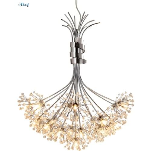 Dandelion European Crystal Pendant Lights LED Light Luxury Bedroom Living Room Hanging Lamps Modern Luster Restaurant Lighting