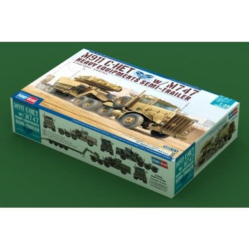 HobbyBoss 85519 1/35 M911 C-HET w/m747 Heavy Equipment Semi-Trailer - Scale model Kit