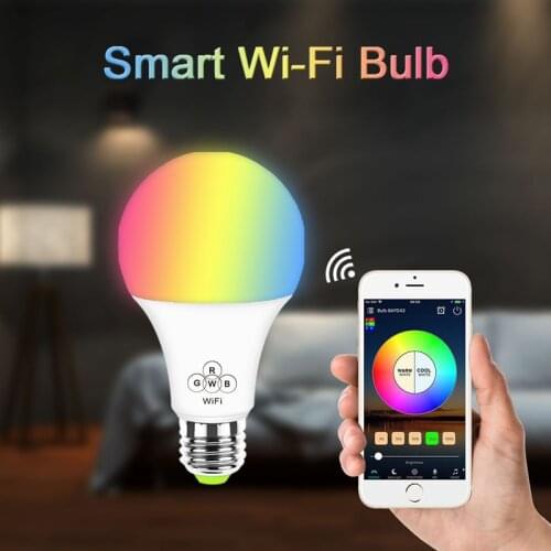 E27 Magic Home лампочки Smart Control Wifi Led RGB Light лампа Dimmable 7W Alexa Google Colorful Changing Bulb Decor Home