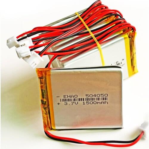 Lot 10 pcs 504050 1500mAh 3.7V LiPo Rechargeable Battery JST 2.54mm 2pin For Mp3 DVD PAD mobile tablet pc power bank Camera