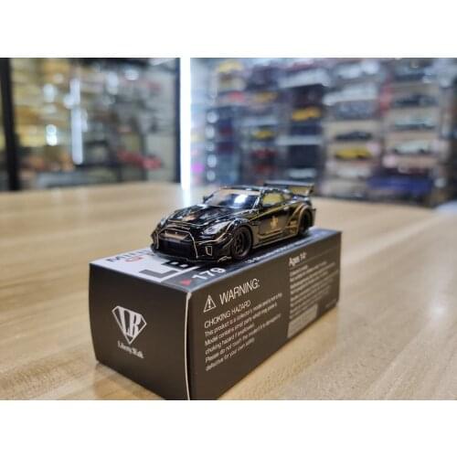 MINI GT 1:64 GTLBWK R35 GT-R Ver.1 JPS Collection Metal Die-cast Simulation Model Cars Toys