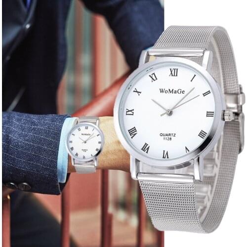 Relogio Man Watch 2019 Fashion Luxury Stainless Steel Analog Quartz Business Wirst Watch Gift Erkek Saat Nibosi Smael Megir