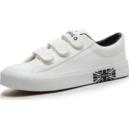 New Arrival Casual Shoes for Men Fashion Velcro Mens Shoes Classic Couples Canvas Shoes Soft Comfortable Flats Male Sneakers