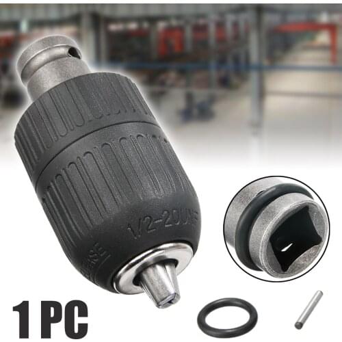 2-13mm SDS Keyless Hammer Drill Chuck Adapter Plastic Converter & 1/2 Spiral Connector Power Tool Accessory