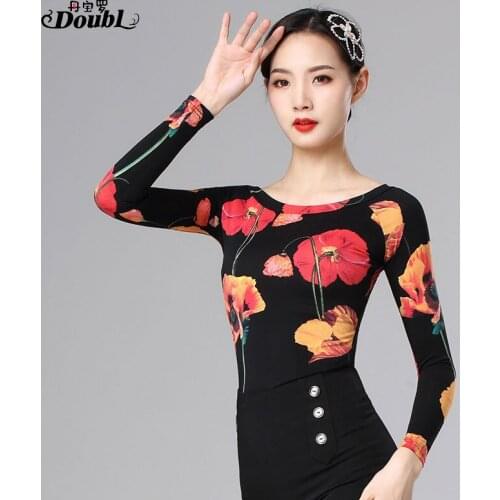 New Sexy latin top Dance Clothes Women Latin Salsa Rumba Chacha Dance Performance Practice Costume