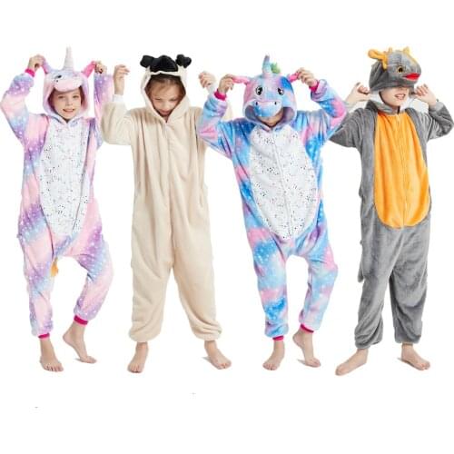 Boys Dinosaur Pajamas Childrens Shark Kigurumi Pajama Girl Unicornio Pijamas for 8-12 Years Kids Homewear Sleepwear Nightwear